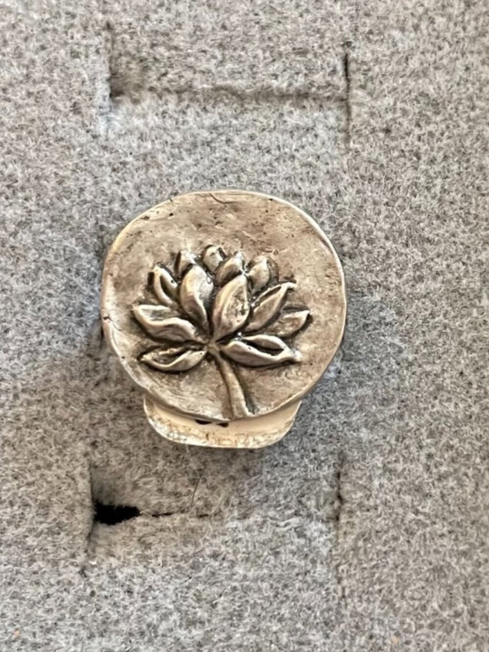 NWT Vintage Ring Silver Plated Flower Retro Upcycled Patina Sz 5.5 Boho Hippie